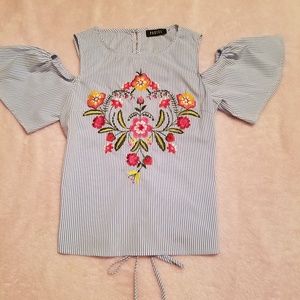 Embroidered top